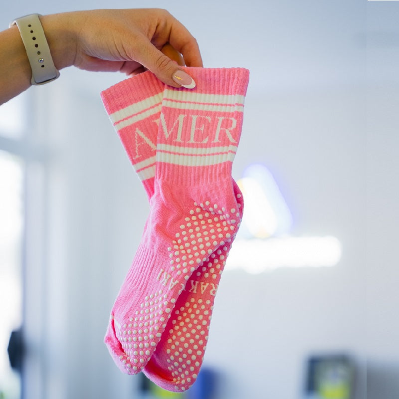 Pink Grip Socks